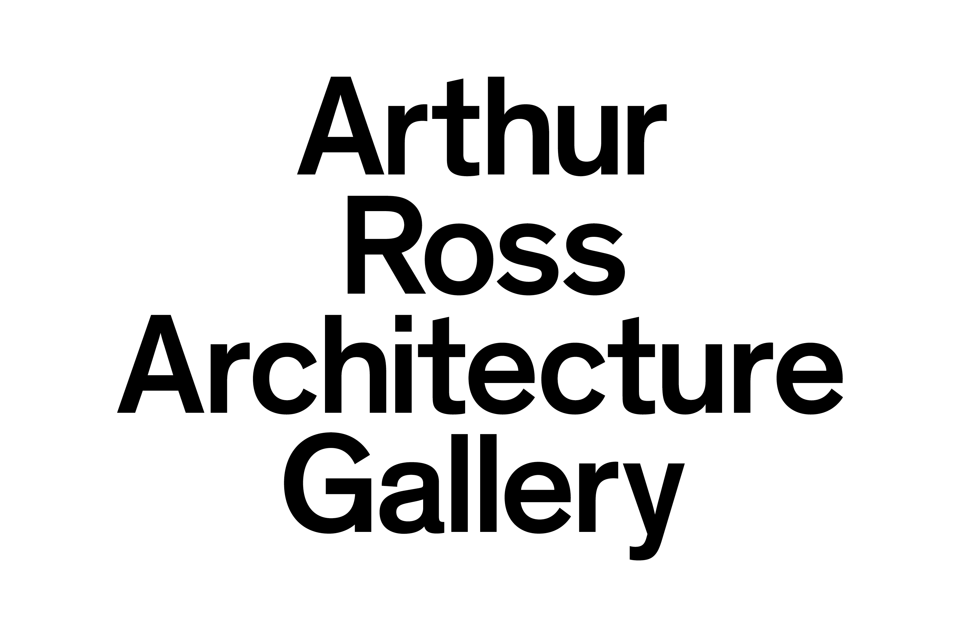 Arthur Ross Architecture Gallery identity  - MTWTF