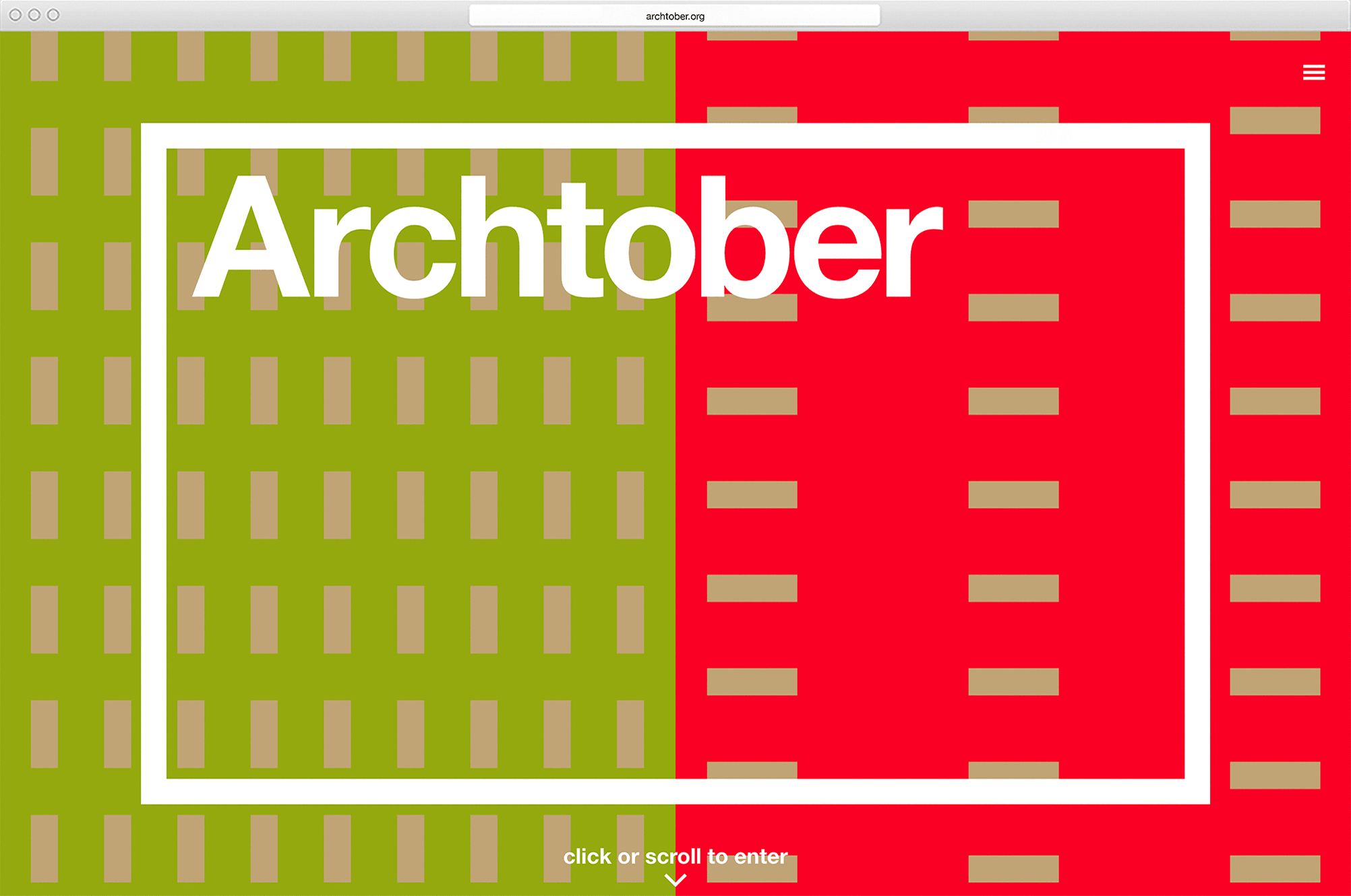 Archtober website - MTWTF