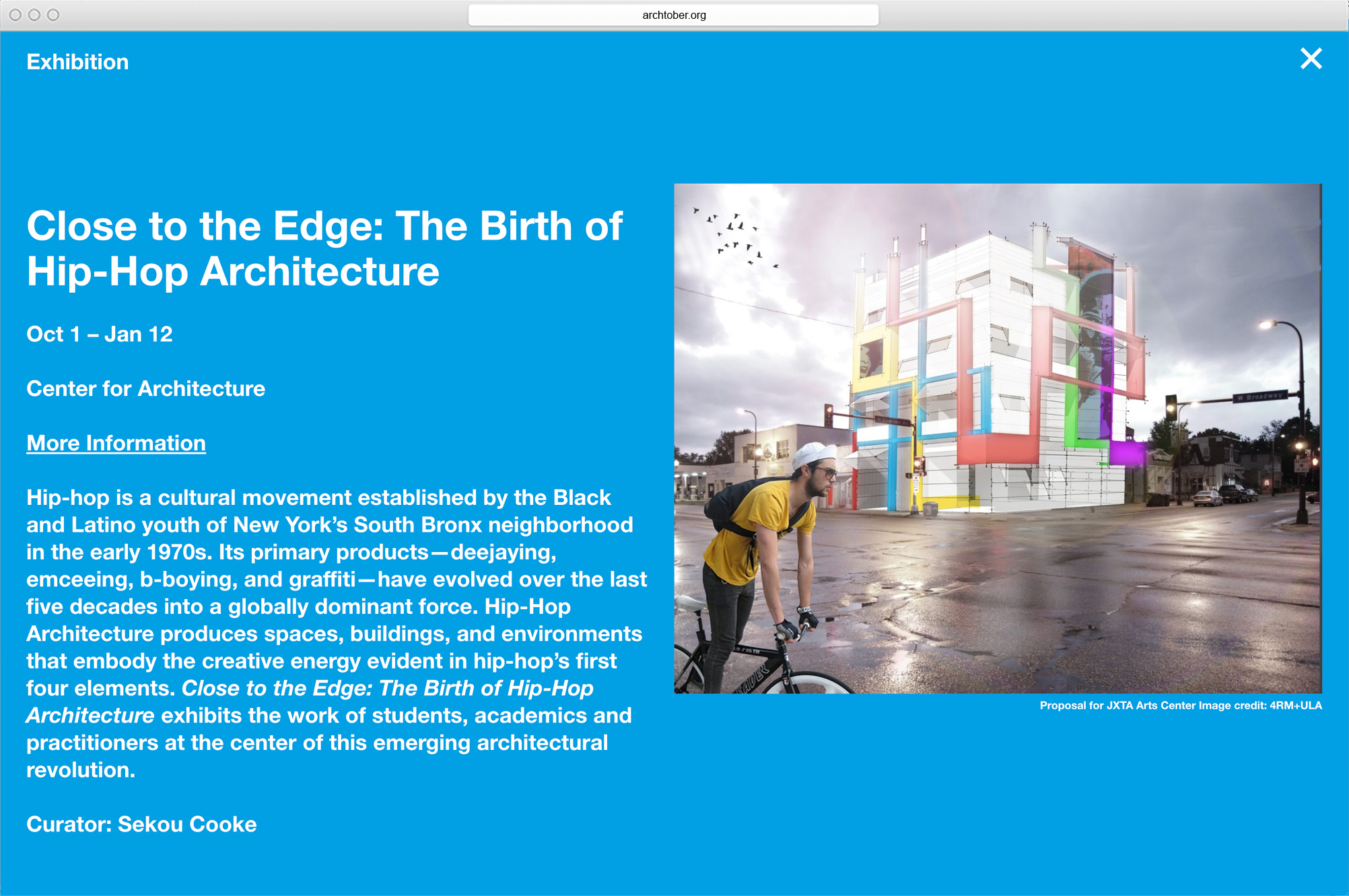Archtober website - MTWTF