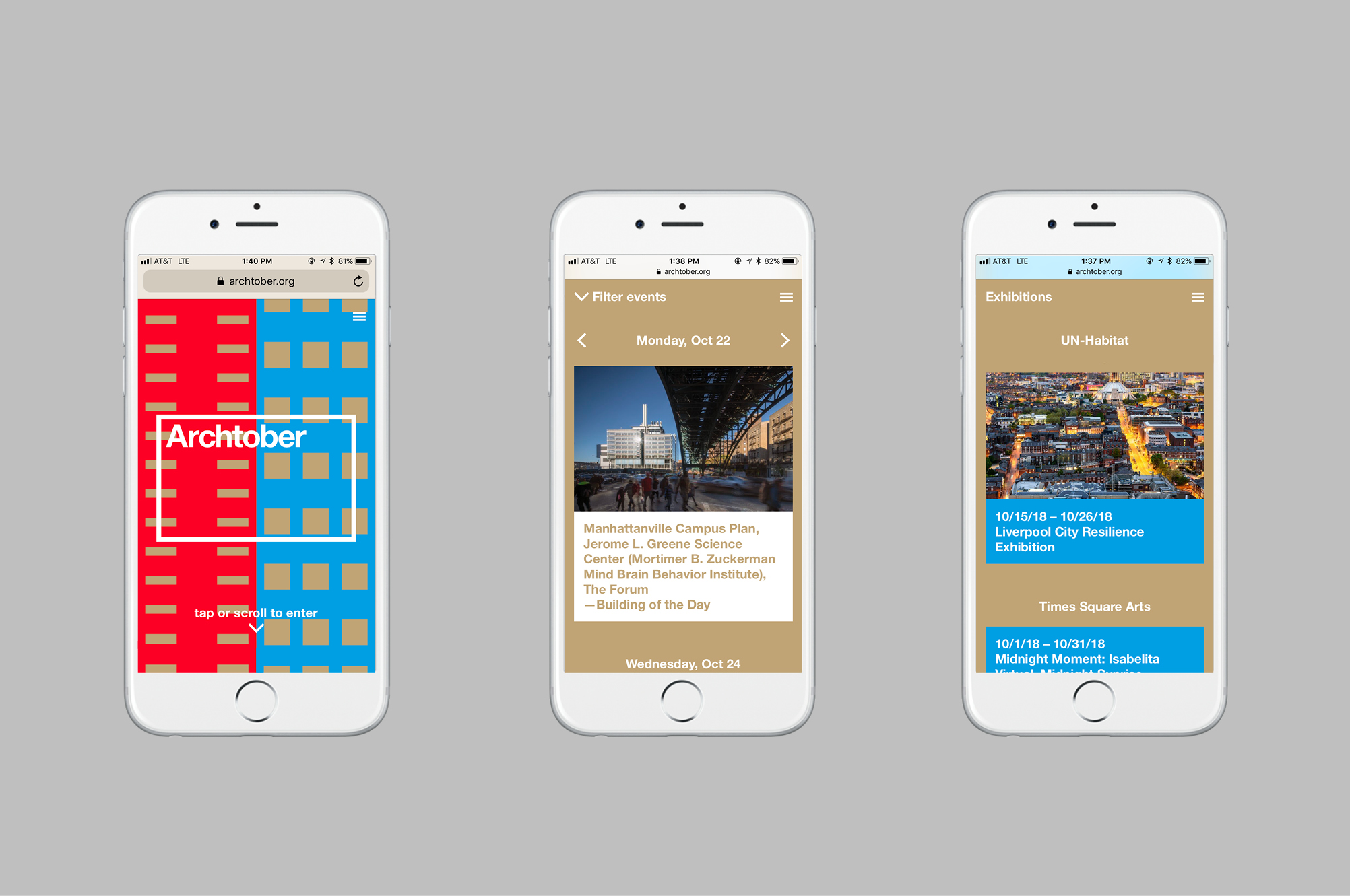 Archtober website - MTWTF