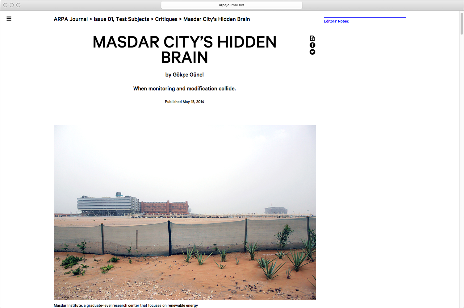 ARPA Journal - MTWTF
