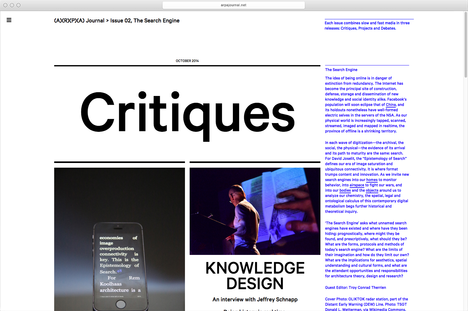 ARPA Journal - MTWTF