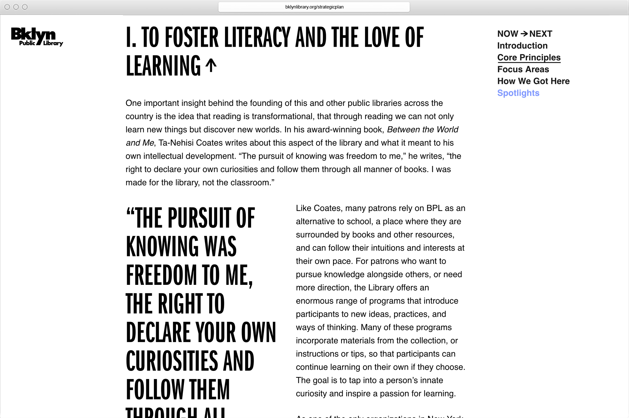 BPL Strategic Plan eReader - MTWTF
