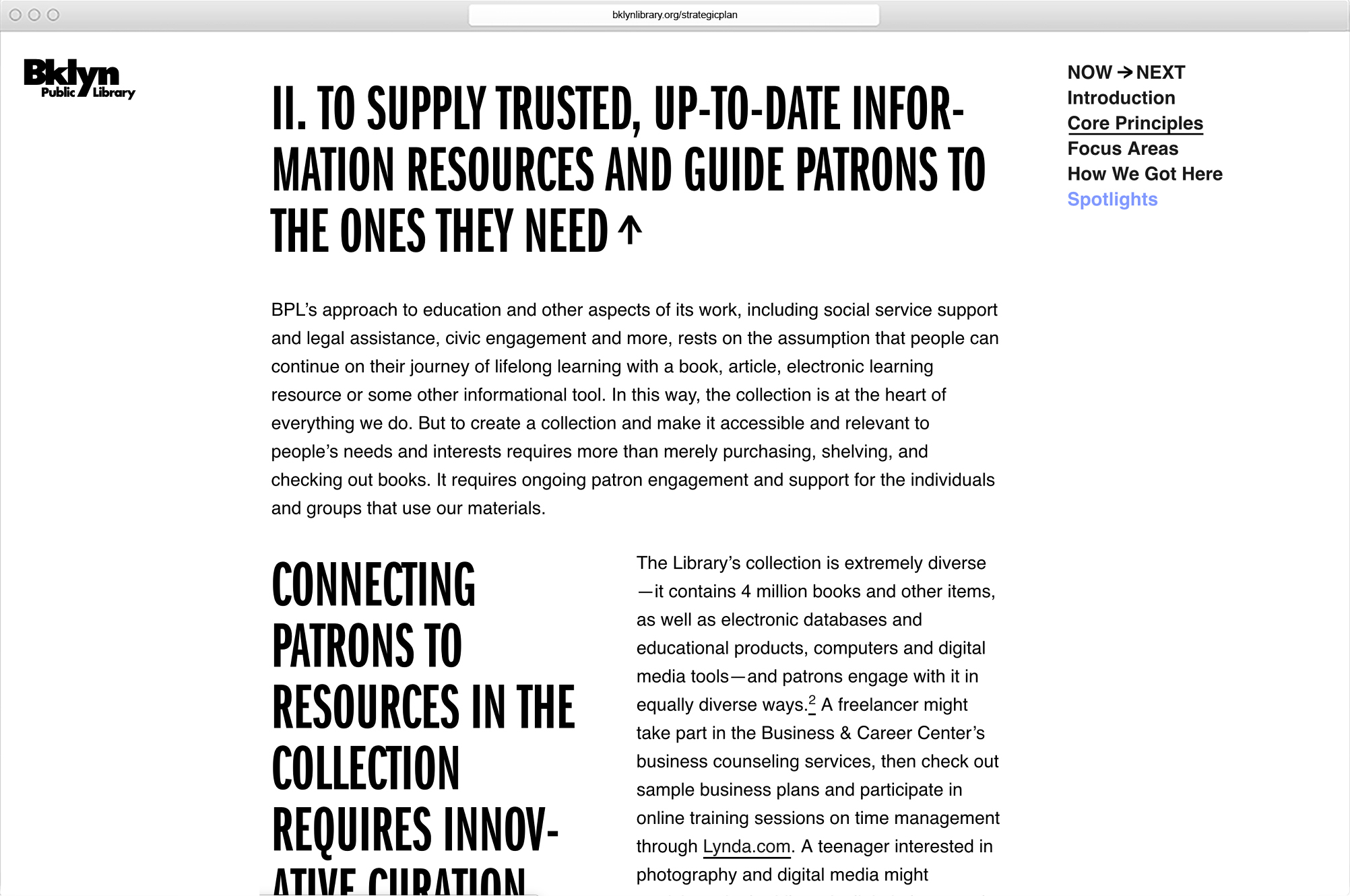 BPL Strategic Plan eReader - MTWTF