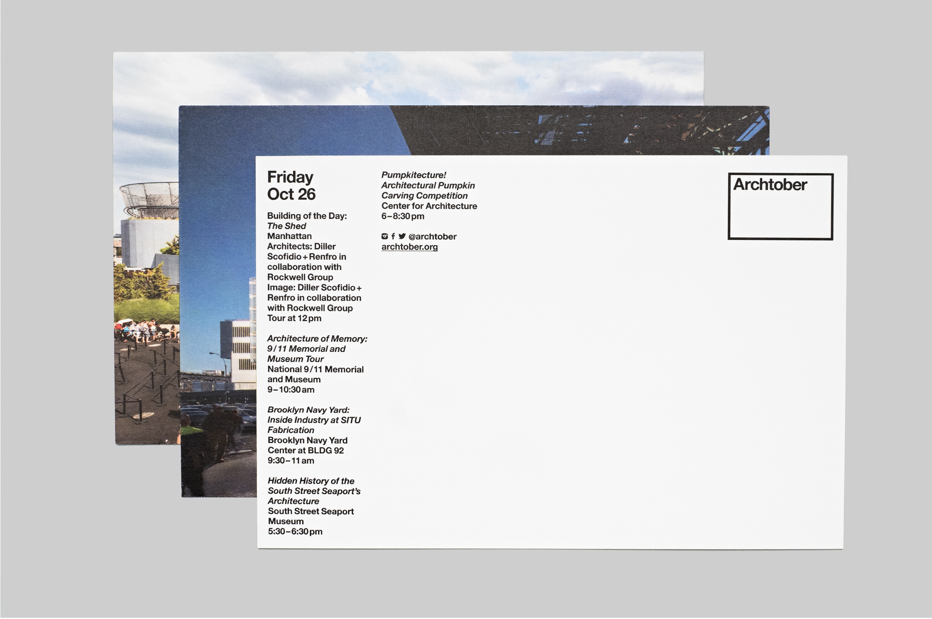 Archtober collateral - MTWTF