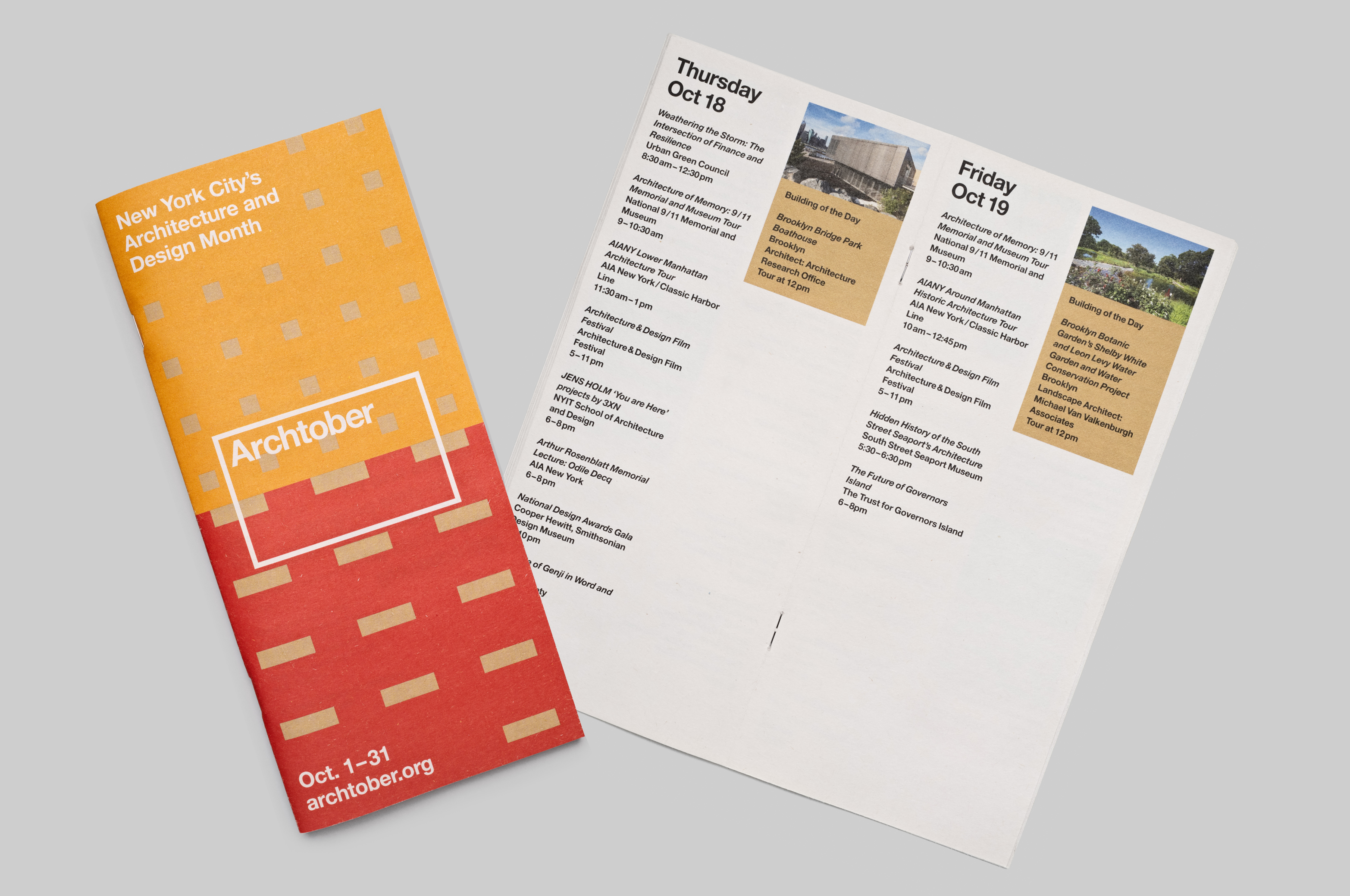 Archtober collateral - MTWTF