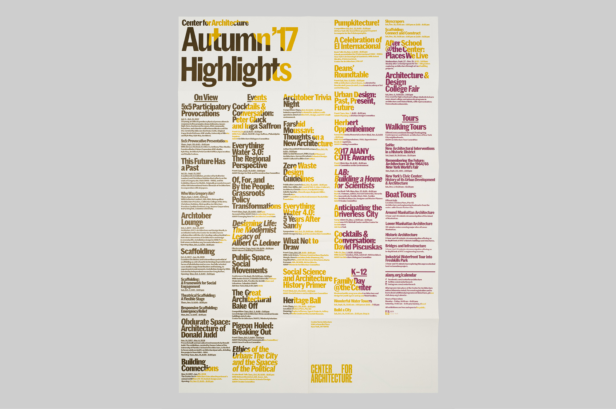 Highlights&nbsp;Poster Series - MTWTF