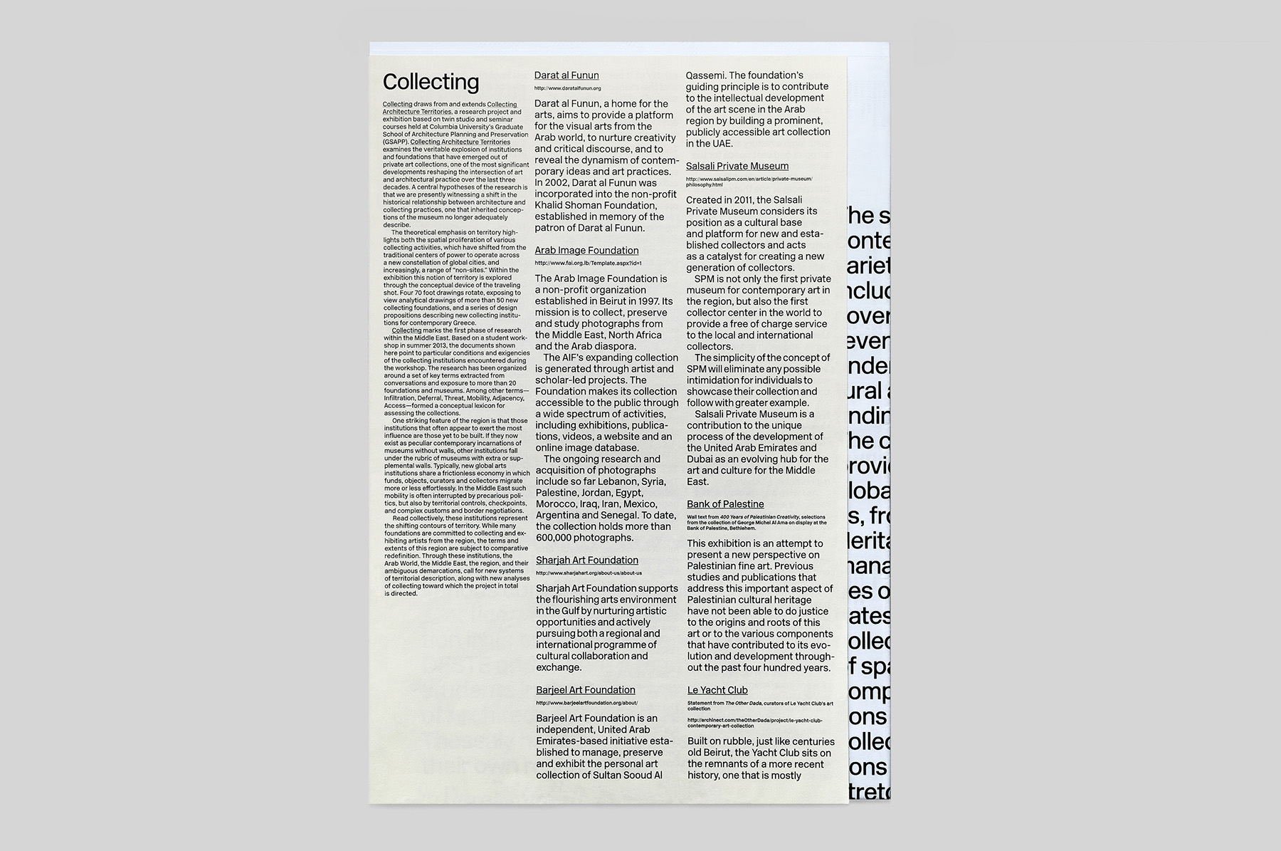 Collecting, Studio-X, Istanbul  - MTWTF
