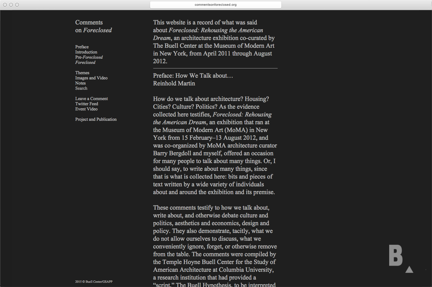 Comments on Foreclosed - MTWTF