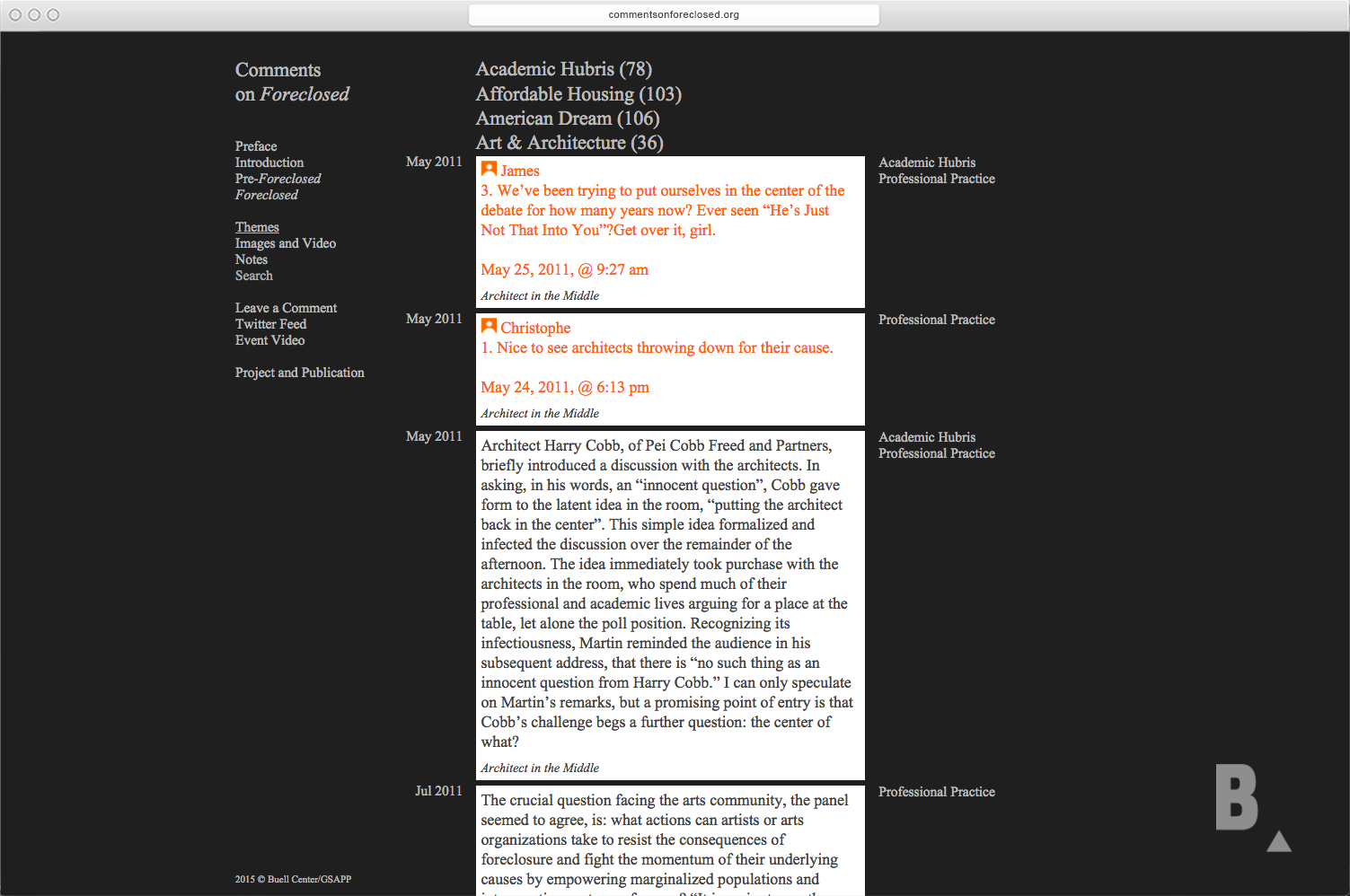 Comments on Foreclosed - MTWTF