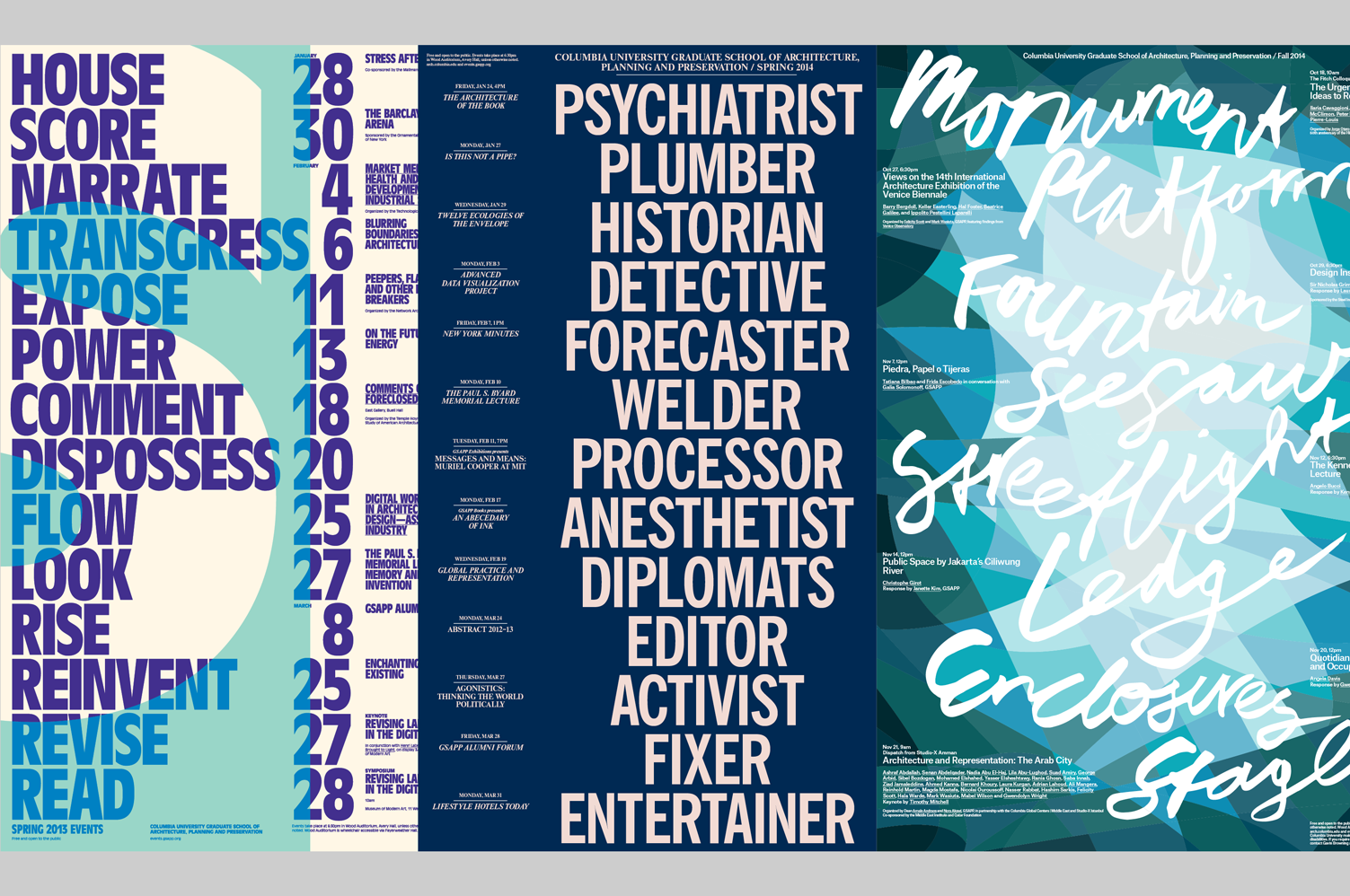 GSAPP events - MTWTF