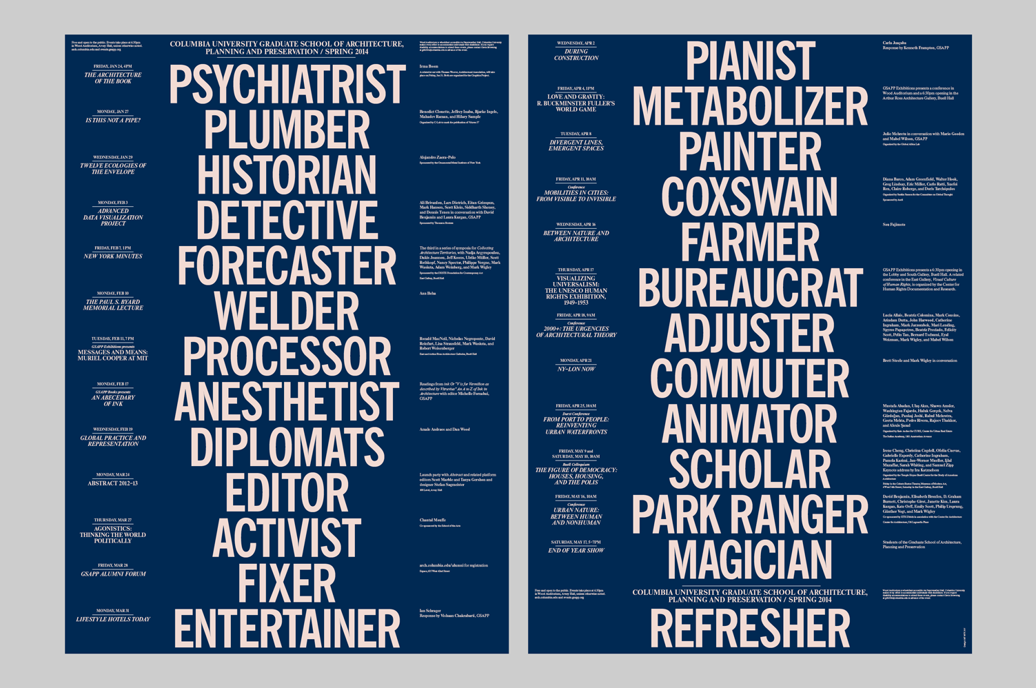 GSAPP events - MTWTF