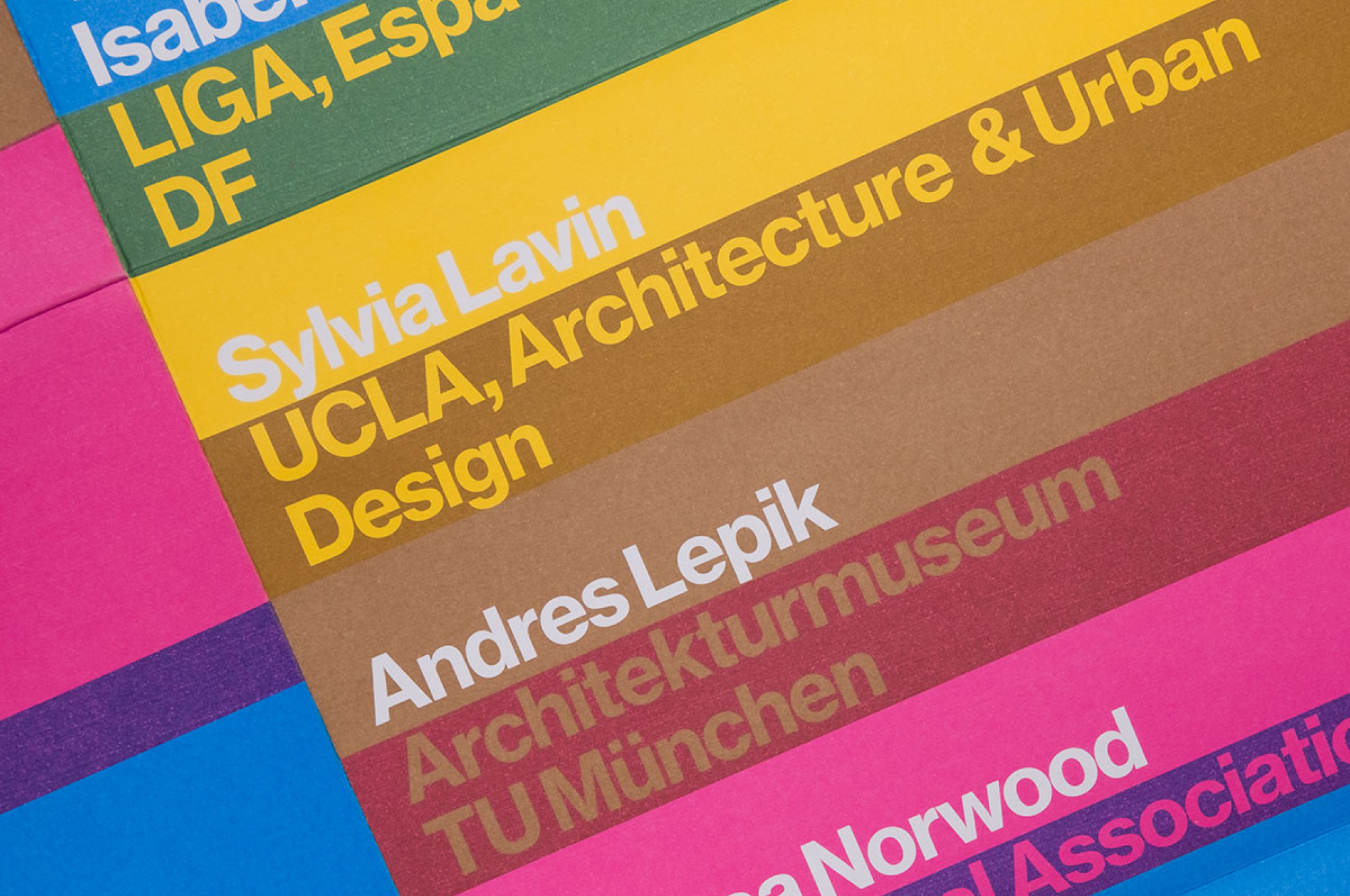 Exhibition Models: Curating Architecture conference poster - MTWTF
