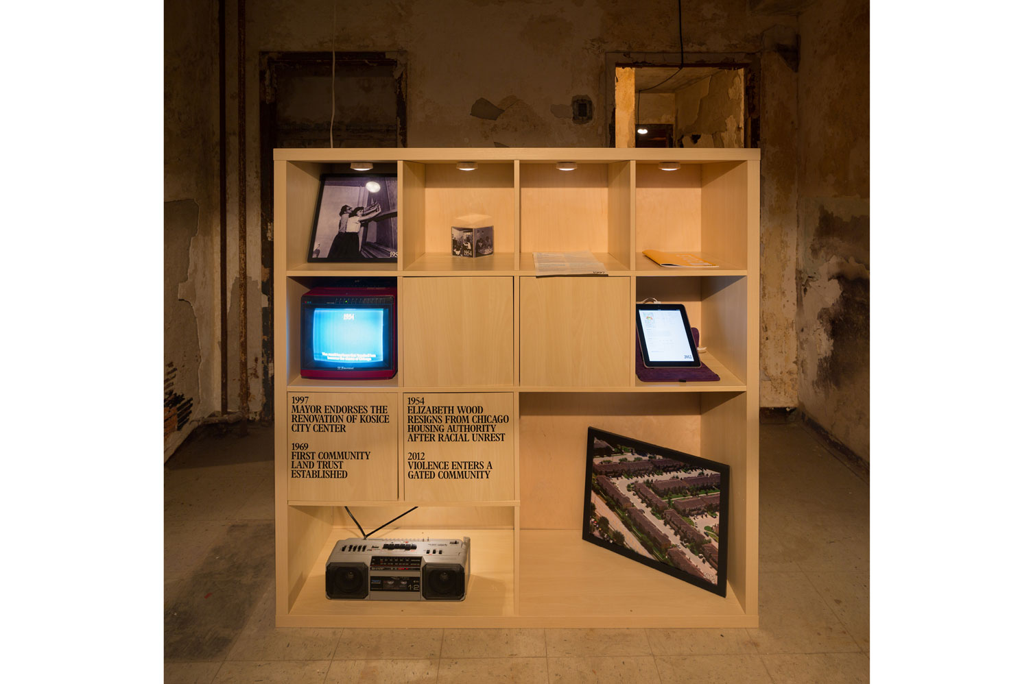 House Housing: An Untimely History of Architecture and Real Estate in Twenty-Three Episodes; Response by "We, Next Door," National Public Housing Museum, Chicago, IL - MTWTF