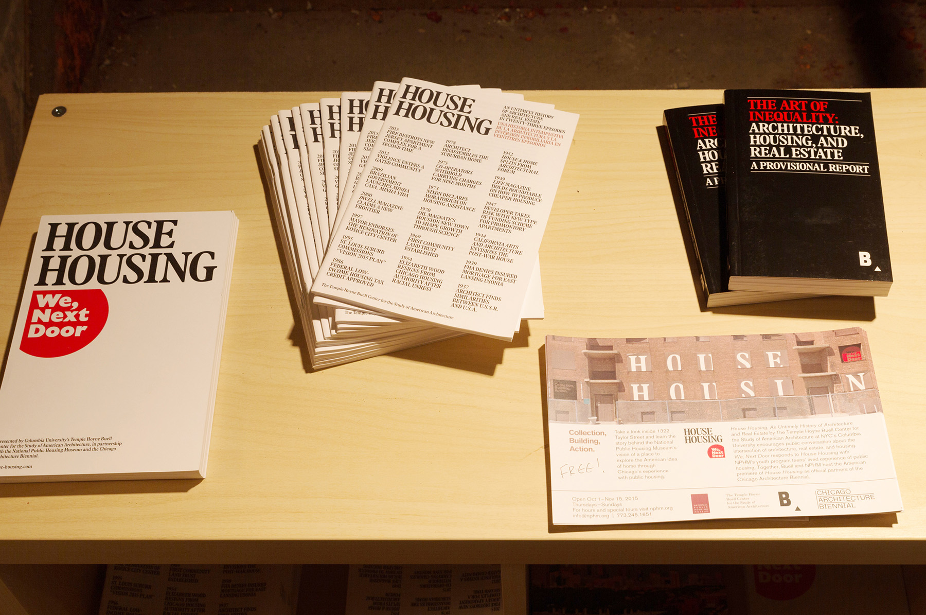House Housing: An Untimely History of Architecture and Real Estate in Twenty-Three Episodes; Response by "We, Next Door," National Public Housing Museum, Chicago, IL - MTWTF