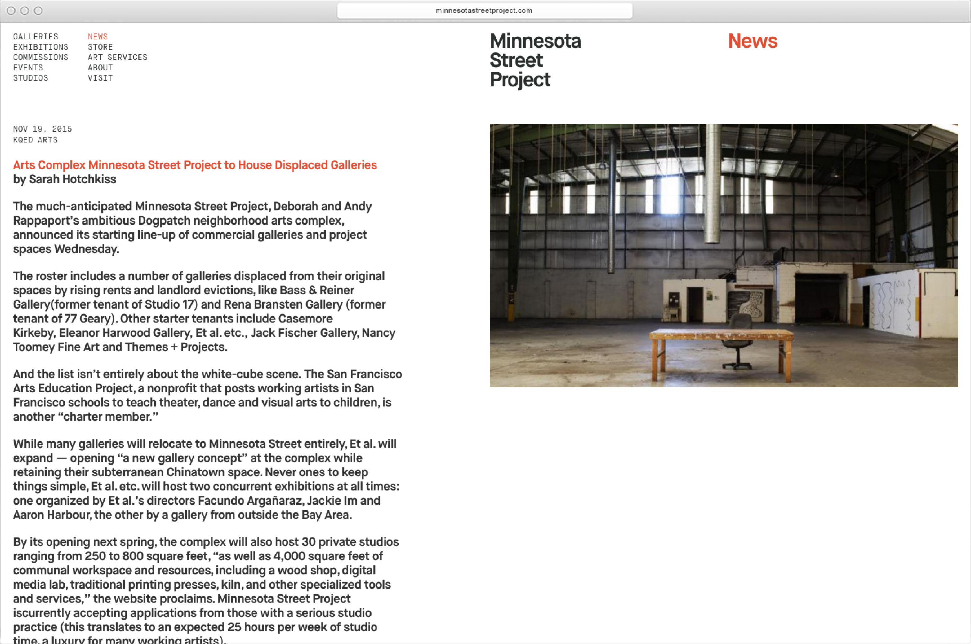 Minnesota Street Project - MTWTF