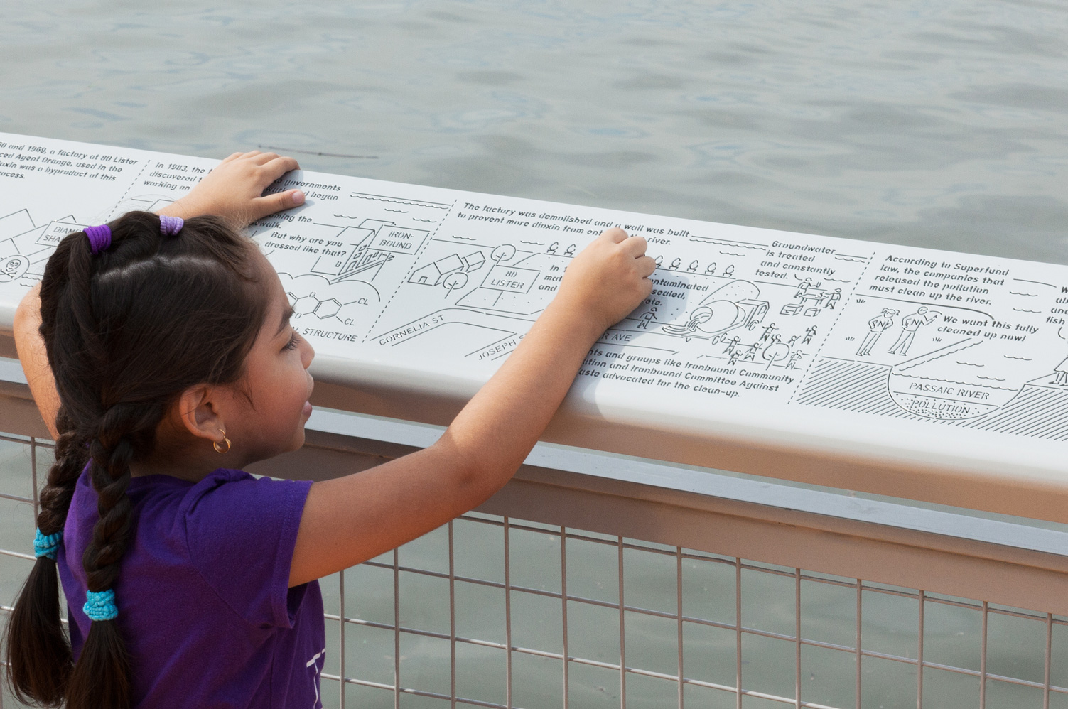 Newark Riverfront Park interpretive signage  - MTWTF