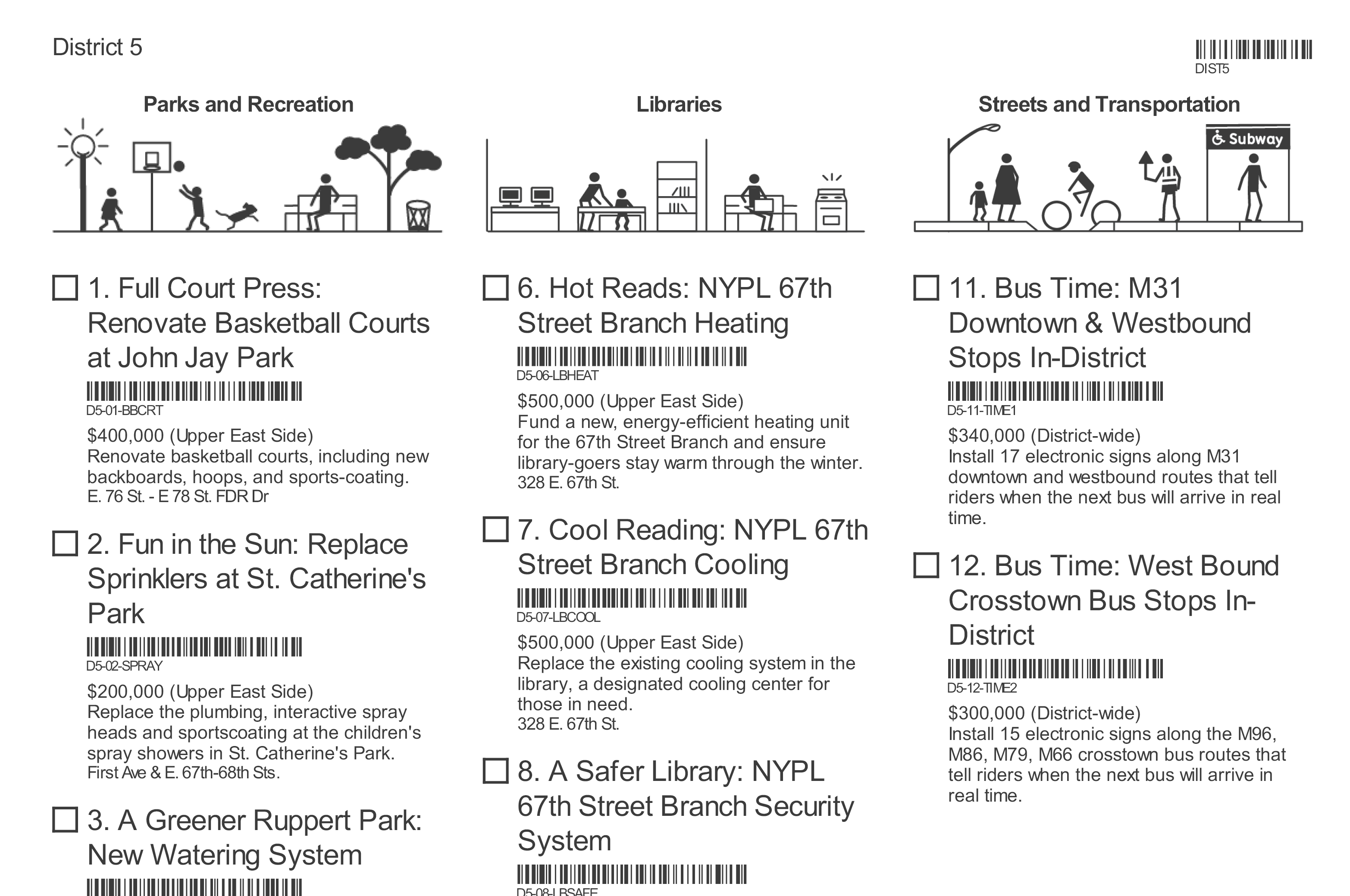 Participatory Budgeting NYC  - MTWTF