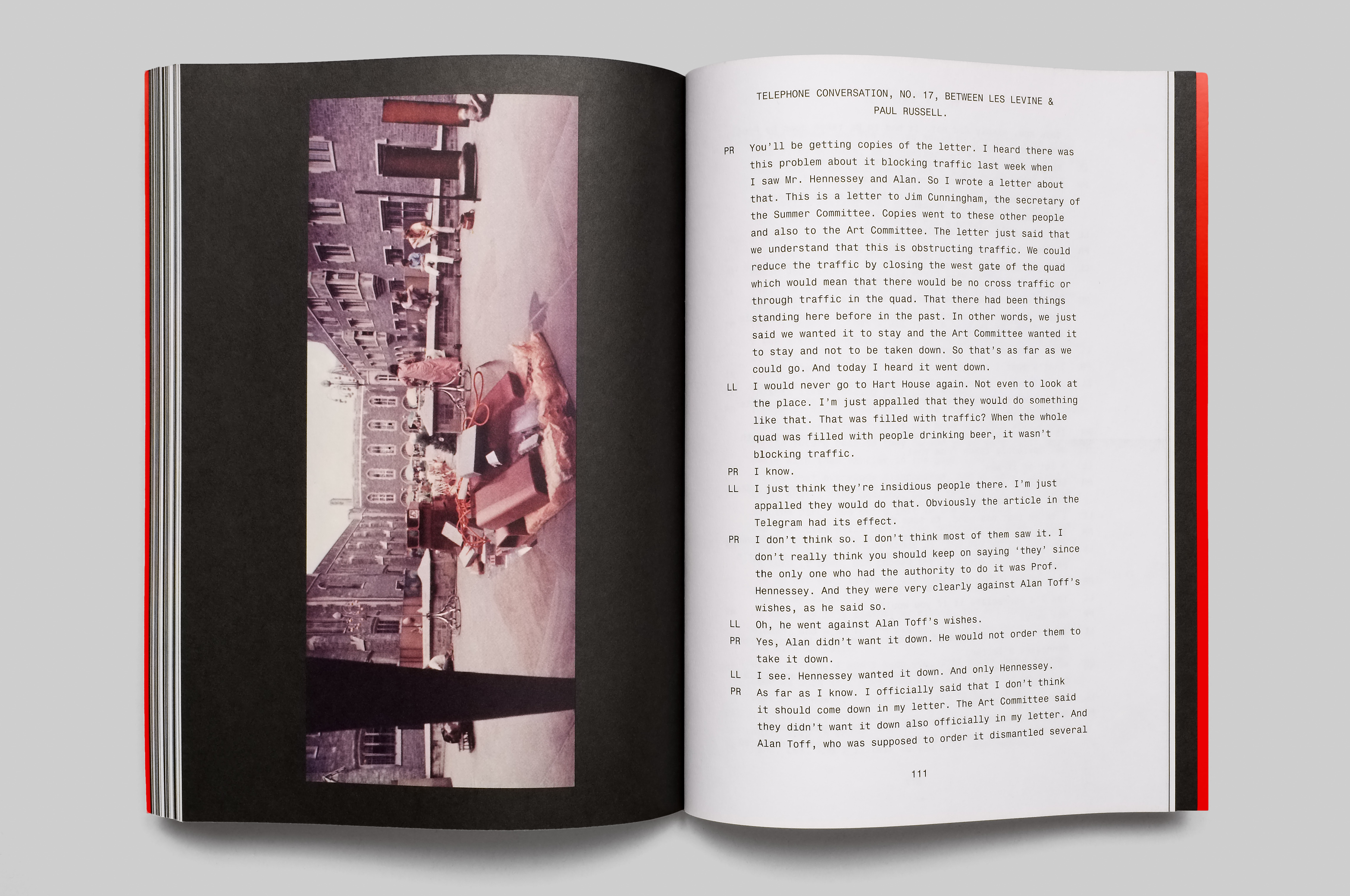 Red Tape, A New Work by Les Levine, 1970: To Engage the University in a Useless Task Which Will Allow It to Expose a Working Model of Its System - MTWTF