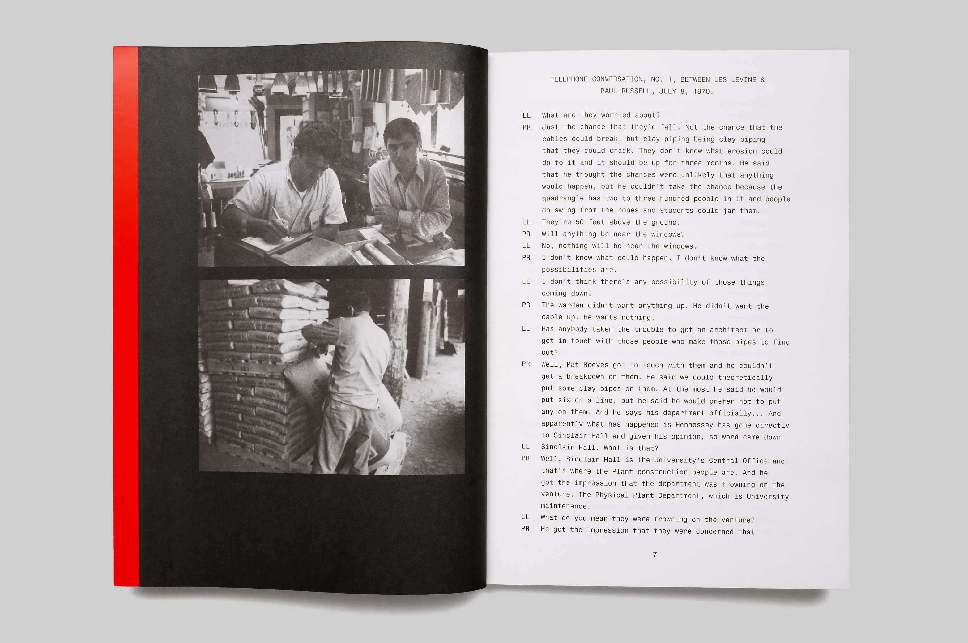Red Tape, A New Work by Les Levine, 1970: To Engage the University in a Useless Task Which Will Allow It to Expose a Working Model of Its System - MTWTF